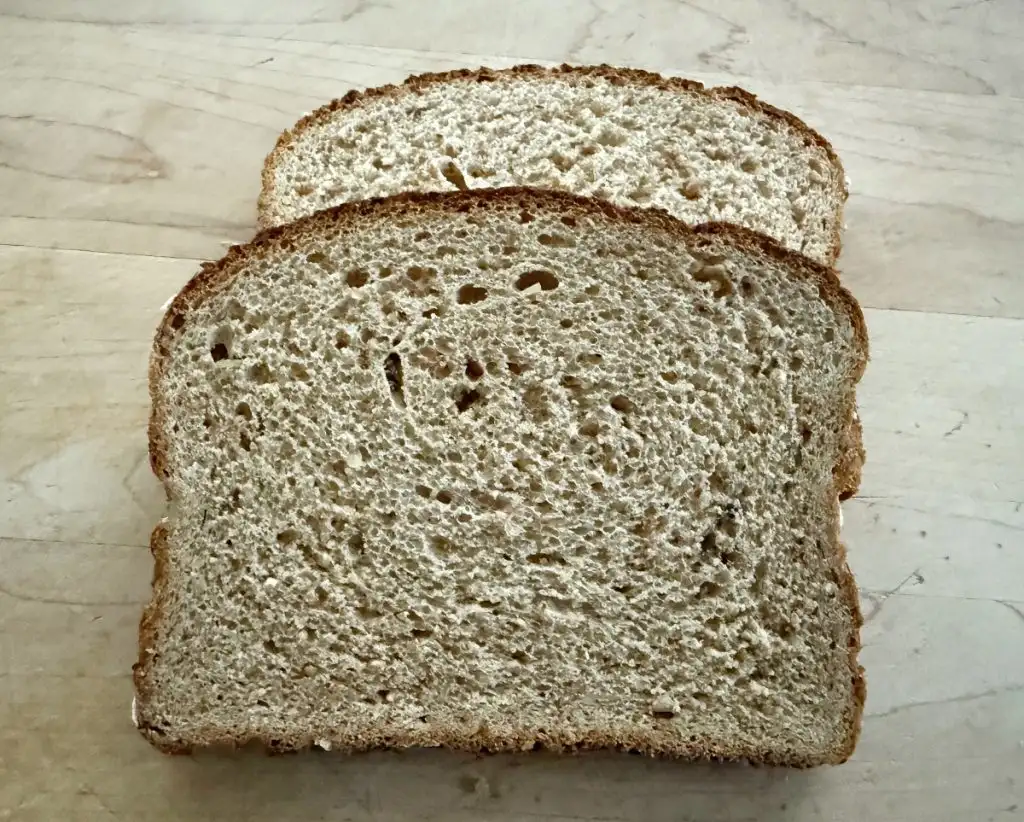slices of bread to make bread crumbs with