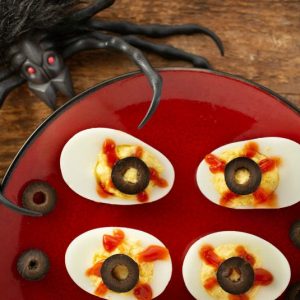 Deviled Eyes (Deviled Eggs for Halloween)