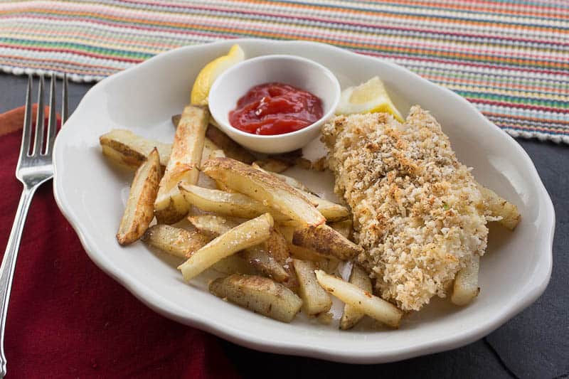Crispy Baked Fish and Chips