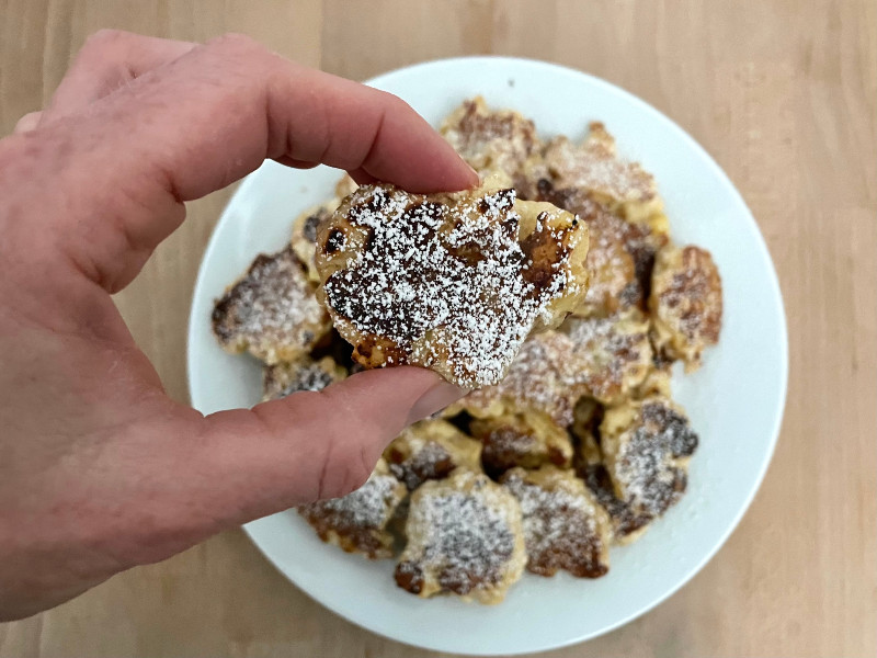 Apple Fritters in Hand