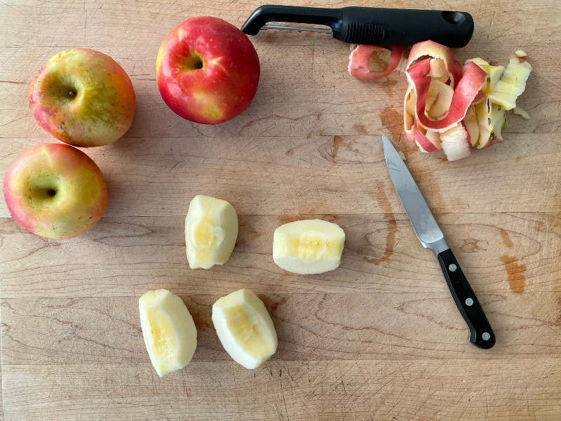 Chopping Apples