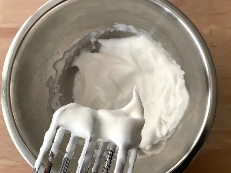 Stiff egg whites