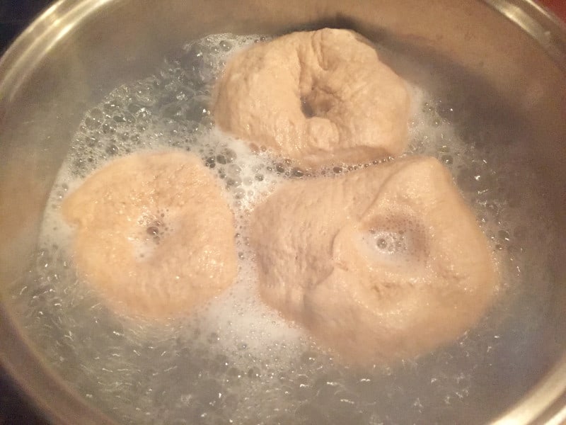 boiling bagels