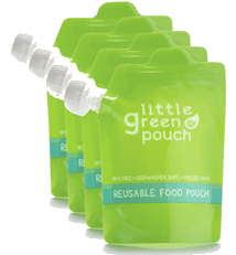 Little Green Pouch reusable food pouches 4 pack