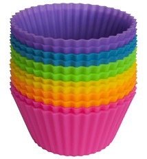 Pantry Elements silicone cupcake liners/baking cups 12