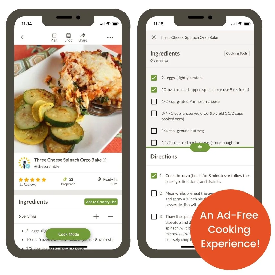 Ad-Free Cooking Experience