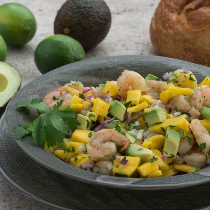 Shrimp Mango and Avocado Salad with Lime: An Awesome No-Cook Summer Recipe