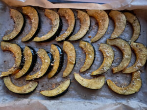 Roasted Acorn Squash Slices