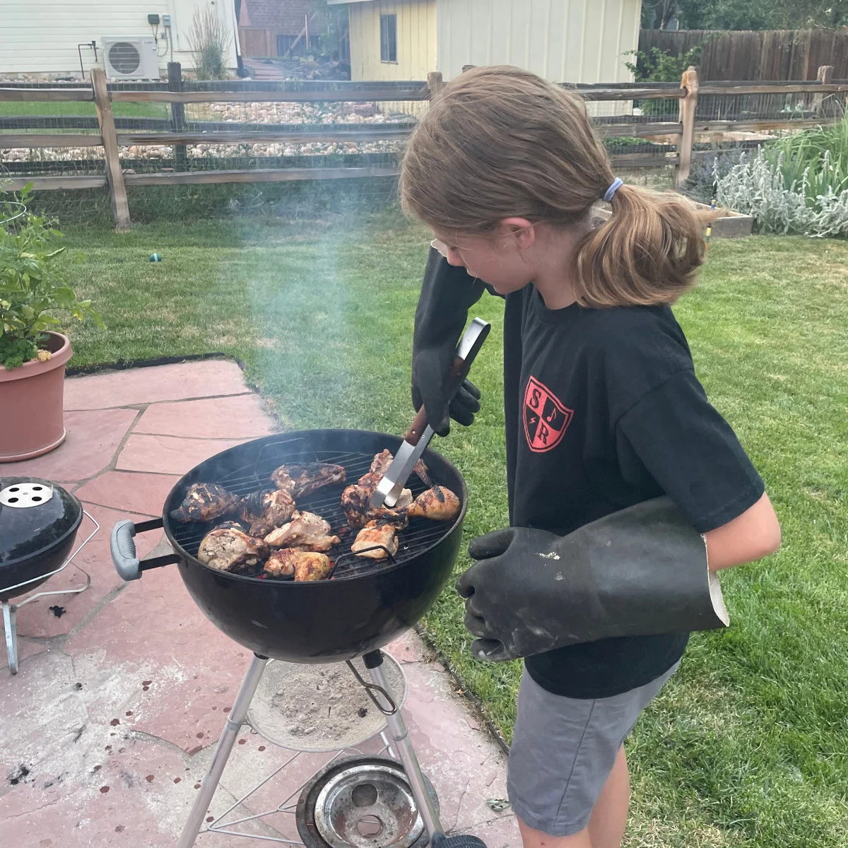 kids cook dinner once a week