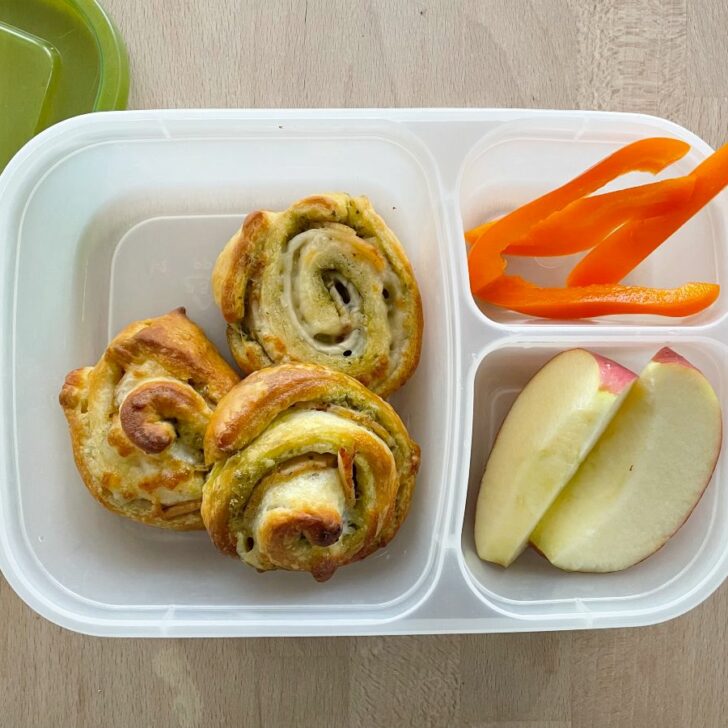 pinwheels in lunchbox