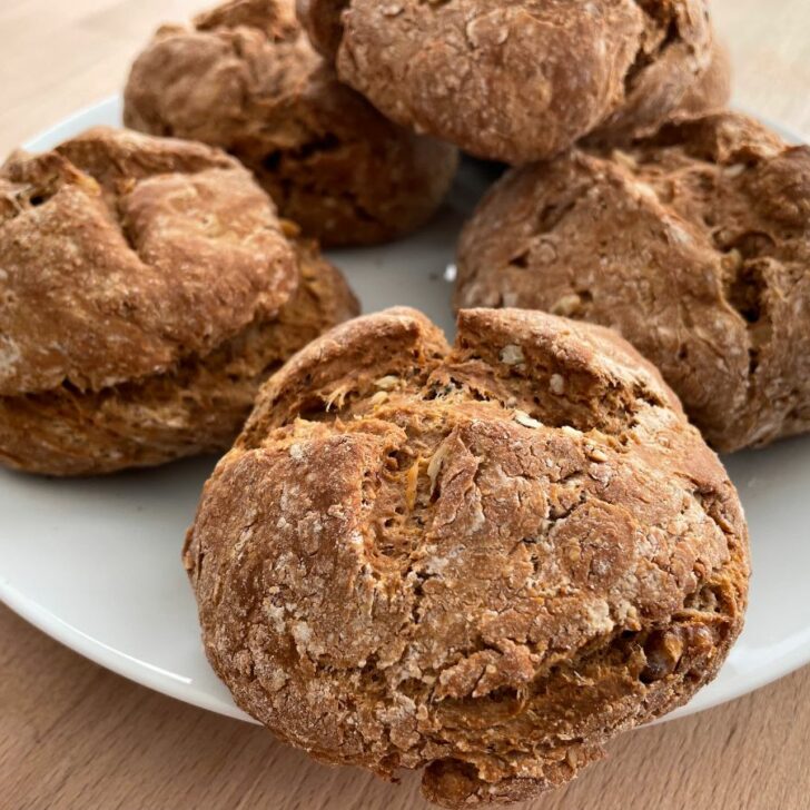 Whole Wheat Irish Soda Bread Rolls