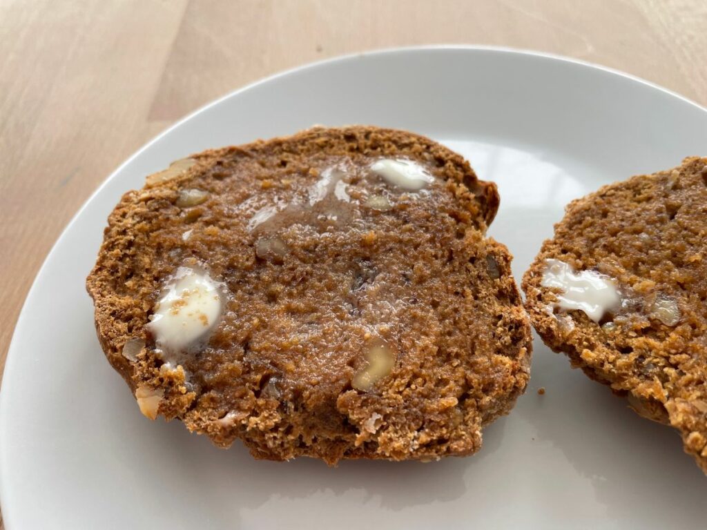 Whole Wheat Irish Soda Bread Rolls with butter