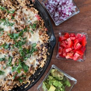 turkey-cauliflower taco skillet