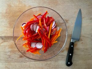 pickling chopped vegetables