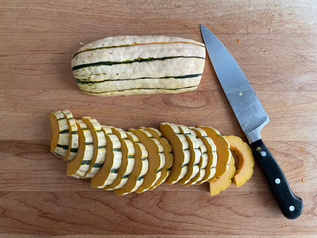 sliced delicata squash