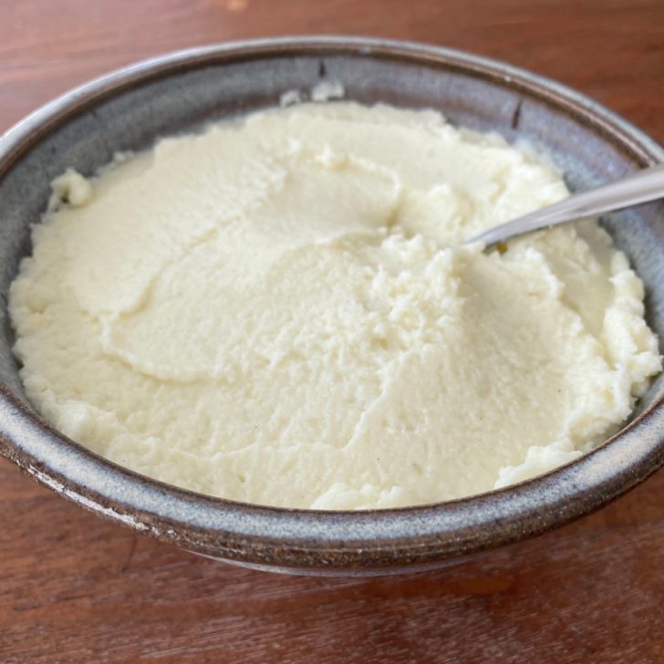 mashed cauliflower with garlic