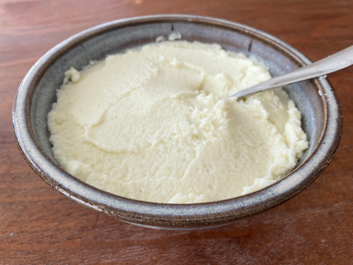 mashed cauliflower with garlic