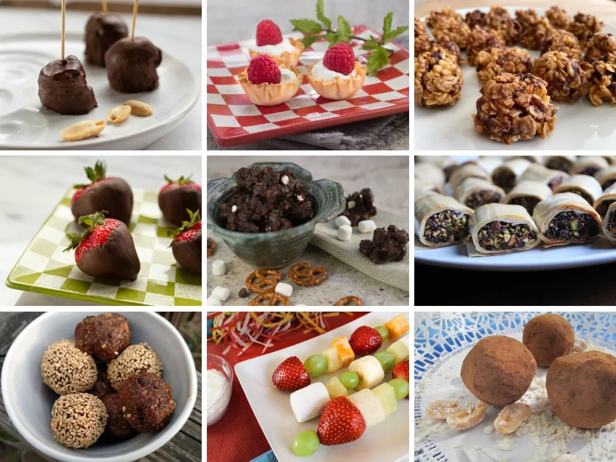 9 mini-desserts